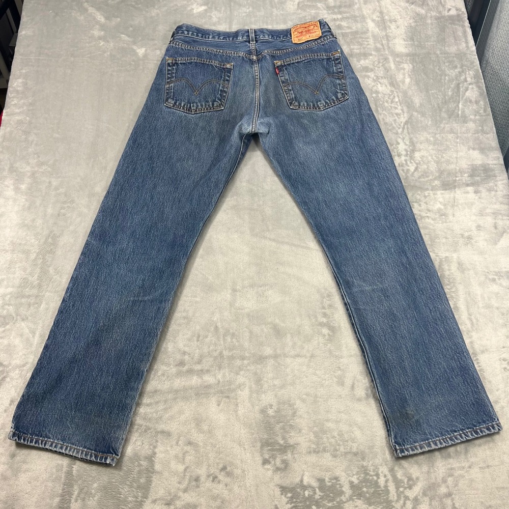 LEVI'S 501XX Jeans Mens 36x34 Button Fly Blue Denim Modern 100% Cotton Casual